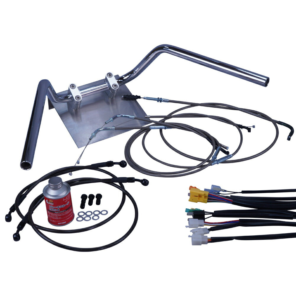 GT380 B0-B2 71-73年/前期型 鬼ハンドル セット ブラックメッシュ ダークメッシュ ワイヤー