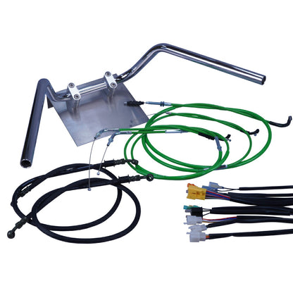 ZRX400/2 94-03年 ZR400E 鬼ハンドル セット カラー ワイヤー