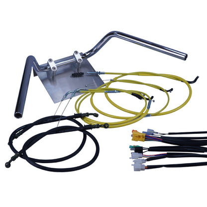 ZRX400/2 94-03年 ZR400E 鬼ハンドル セット カラー ワイヤー