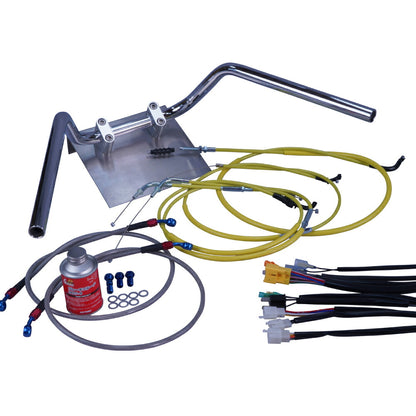 SR400 01-02年 RH01J 鬼ハンドル セット カラー ワイヤー