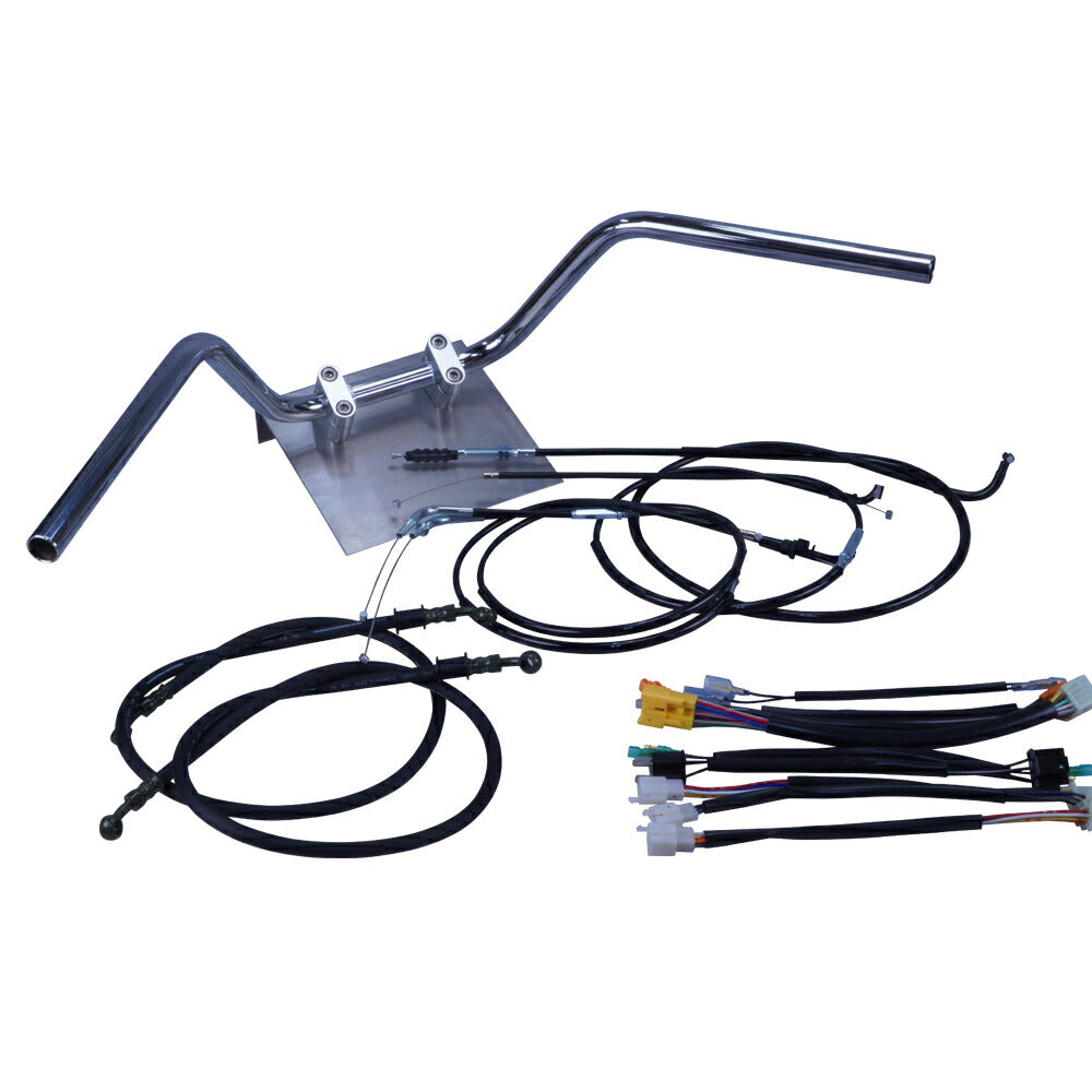 CBX400F 全年式 NC07 鬼ハンドル セット ブラック ワイヤー