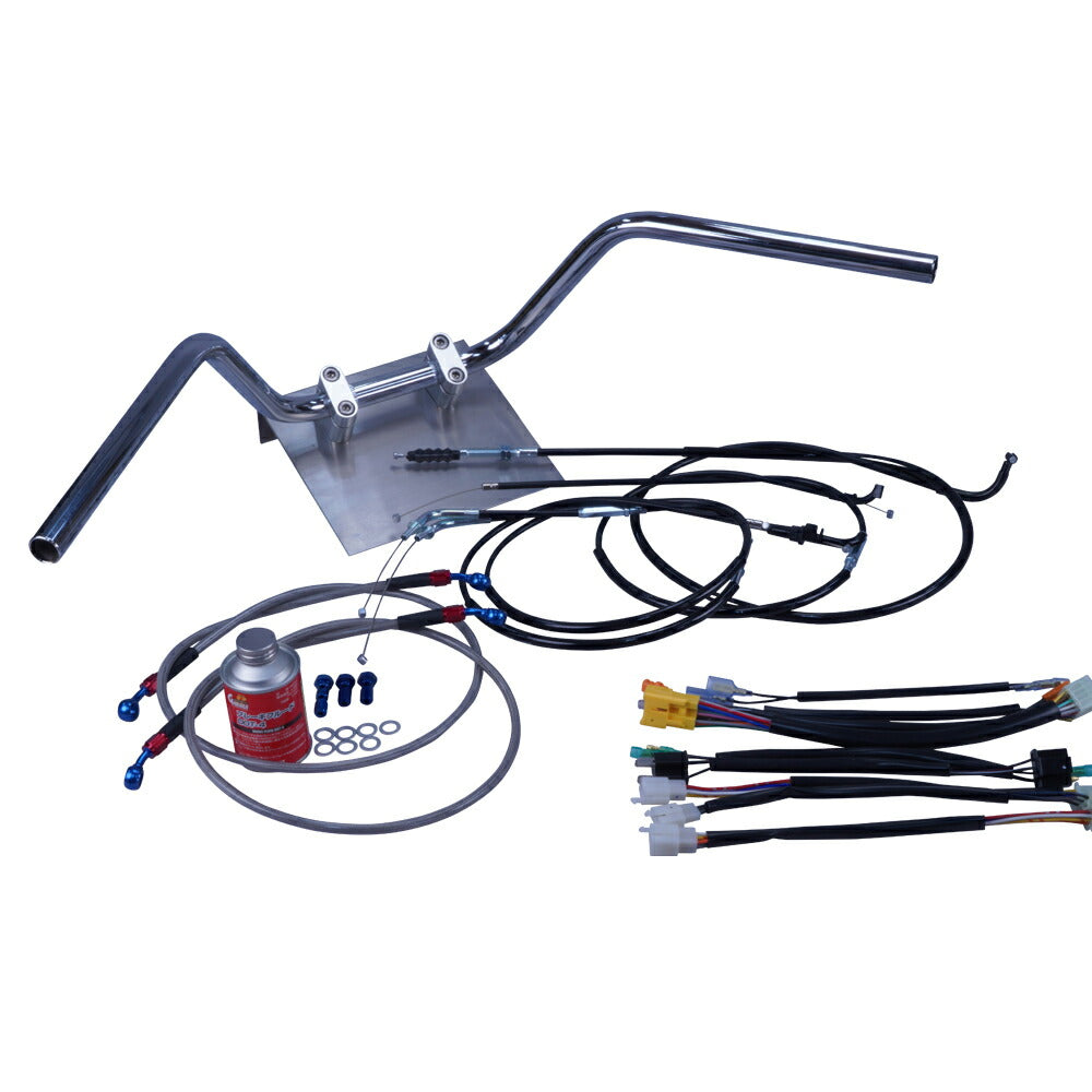 バンディット250 90-94年/GJ74 鬼ハンドル セット ブラック ワイヤー