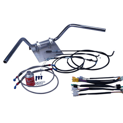 CBX400F 全年式 NC07 鬼ハンドル セット ブラック ワイヤー