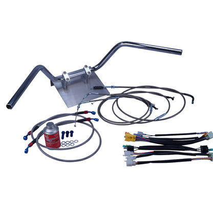 RZ250 85年 1AR 鬼ハンドル セット ブラックメッシュ ダークメッシュ ワイヤー