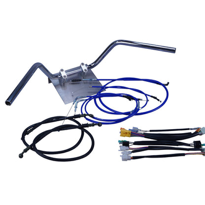 ZRX400/2 94-03年 ZR400E 鬼ハンドル セット カラー ワイヤー