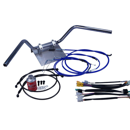 ZRX400/2 04-06年 ZR400E 鬼ハンドル セット カラー ワイヤー