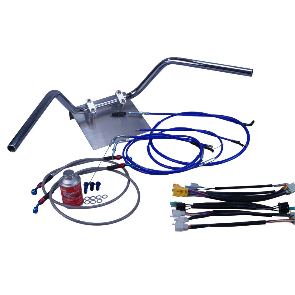 Z250FT A3 81年 KZ250A 鬼ハンドル セット カラー ワイヤー