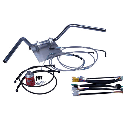 ゼファー750 91-03/ZR750C 鬼ハンドル セット メッシュ ワイヤー