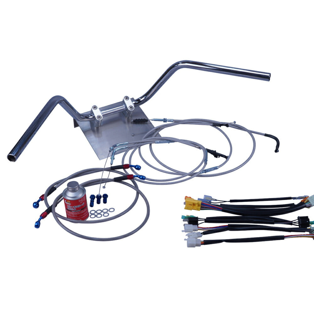 バンディット250 90-94年/GJ74 鬼ハンドル セット メッシュ ワイヤー