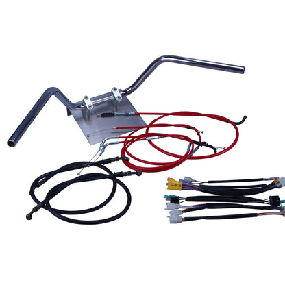 ZRX400/2 04-06年 ZR400E 鬼ハンドル セット カラー ワイヤー