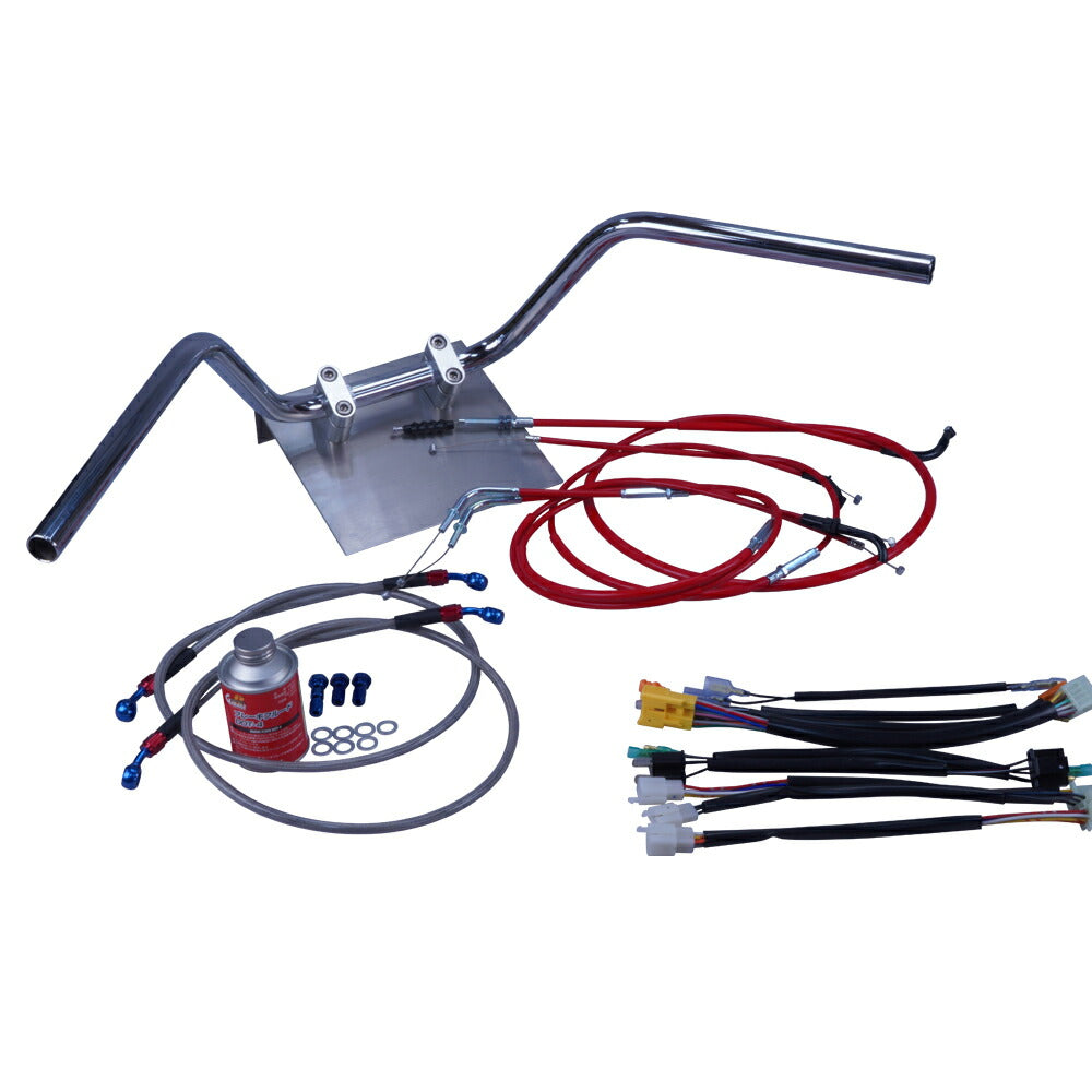 Z400FX 全年式 KZ400E 鬼ハンドル セット カラー ワイヤー