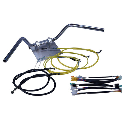 ZRX400/2 94-03年 ZR400E 鬼ハンドル セット カラー ワイヤー