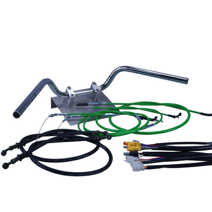 マグナ50 全年式 AC13 セミしぼりアップハンドル セット カラー ワイヤー