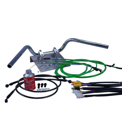 FTR223 全年式 MC34 セミしぼりアップハンドル セット カラー ワイヤー