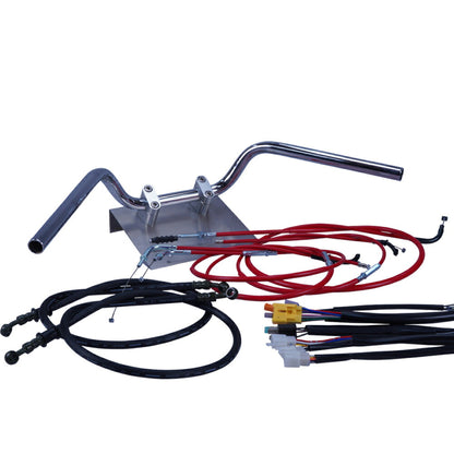 イナズマ400 全年式 GK7BA セミしぼりアップハンドル セット カラー ワイヤー