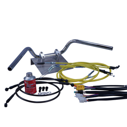 FTR223 全年式 MC34 セミしぼりアップハンドル セット カラー ワイヤー