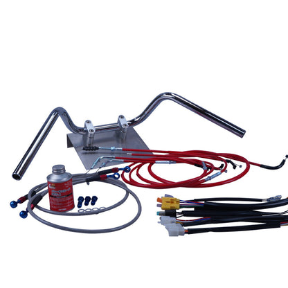 GPZ400F 全年式 ZX400A セミしぼりアップハンドル セット カラー ワイヤー