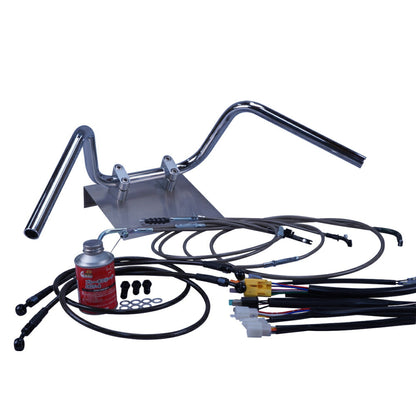 JADE ジェイド 全年式 MC23 セミしぼりアップハンドル セット ブラックメッシュ ダークメッシュ ワイヤー