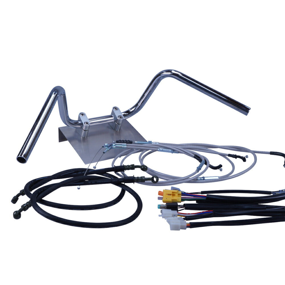 CB750F 79-82年 RC04 セミしぼりアップハンドル セット メッシュ ワイヤー