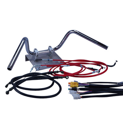 RZ250 85年 1AR セミしぼりアップハンドル セット カラー ワイヤー