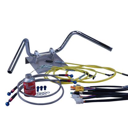 XJ400/E/D 80-83年 セミしぼりアップハンドル セット カラー ワイヤー