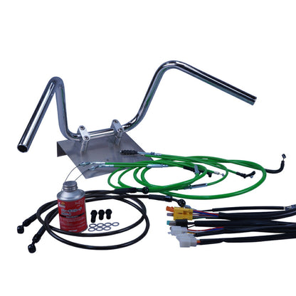 CB750F 79-82年 RC04 セミしぼりアップハンドル セット カラー ワイヤー