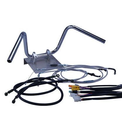 RZ250 80-82 / 4L3 Semi-絞り Up Handlebar Set Mesh Wires