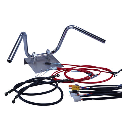 GT380 B3-B7 73-78年/後期型 セミしぼりアップハンドル セット カラー ワイヤー