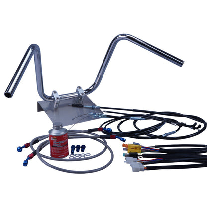 XJR400 95-97年 4HM セミしぼりアップハンドル セット ブラック ワイヤー