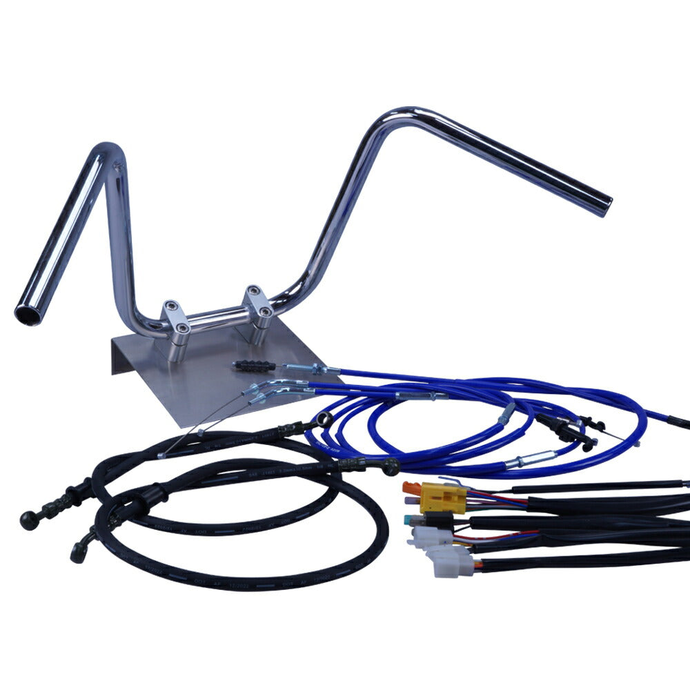 CB400SF 06-07年 NC39 セミしぼりアップハンドル セット カラー ワイヤー