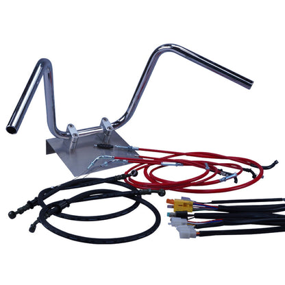 Z250FT A4/A5 82年 KZ250A セミしぼりアップハンドル セット カラー ワイヤー