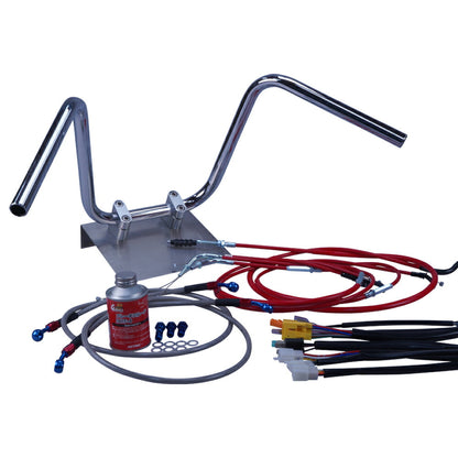 RZ250 80-82年/4L3 セミしぼりアップハンドル セット カラー ワイヤー