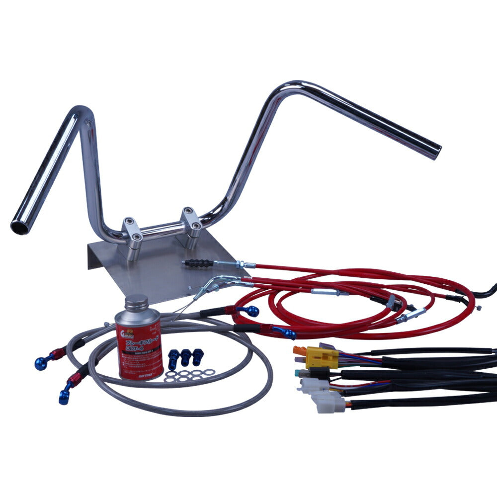 CB400SF Ver.S 96-98年 NC31 セミしぼりアップハンドル セット カラー ワイヤー