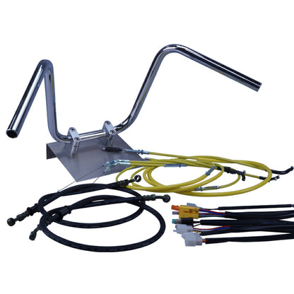 XJR400 95-97年 4HM セミしぼりアップハンドル セット カラー ワイヤー