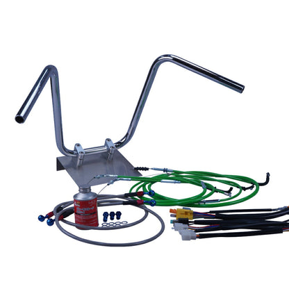 CB250T/400T ホーク2 セミしぼりアップハンドル セット カラー ワイヤー