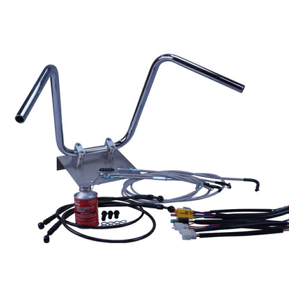 Z250FT A4/A5 82年 KZ250A セミしぼりアップハンドル セット メッシュ ワイヤー