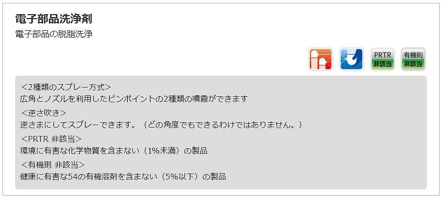 電子部品洗浄剤 420ml