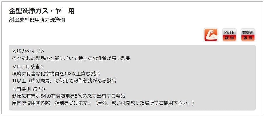 金型洗浄ガス・ヤニ用 420ml