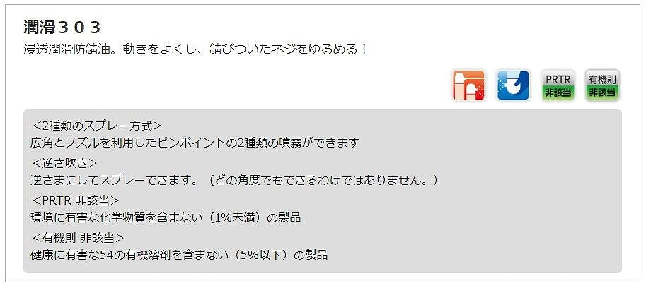 潤滑303 420ml 潤滑剤