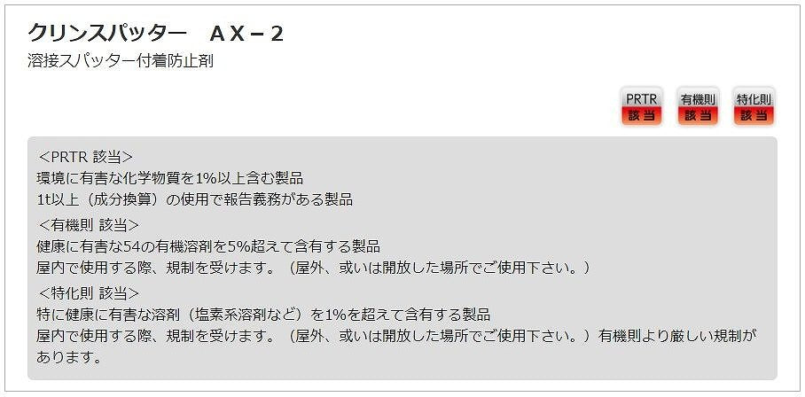 クリンスパッター AX-2 420ml