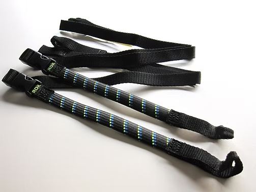 Stretch Strap Scooter/Backpack Black/Blue/Green 310-1060mm (stepless adjustment) Set of 2