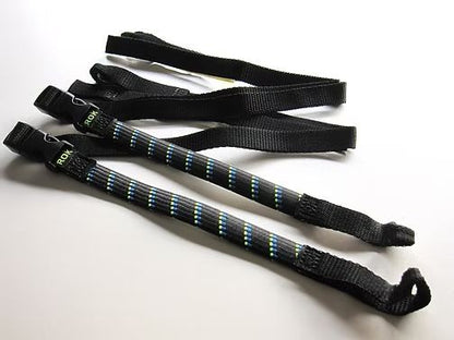 Stretch Strap Scooter/Backpack Black/Blue/Green 310-1060mm (stepless adjustment) Set of 2