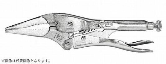 4LN ロングノーズロッキングプライヤ 100mm ワイヤーカッター付