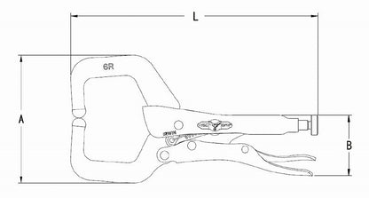 6R ロッキングCクランプ 150