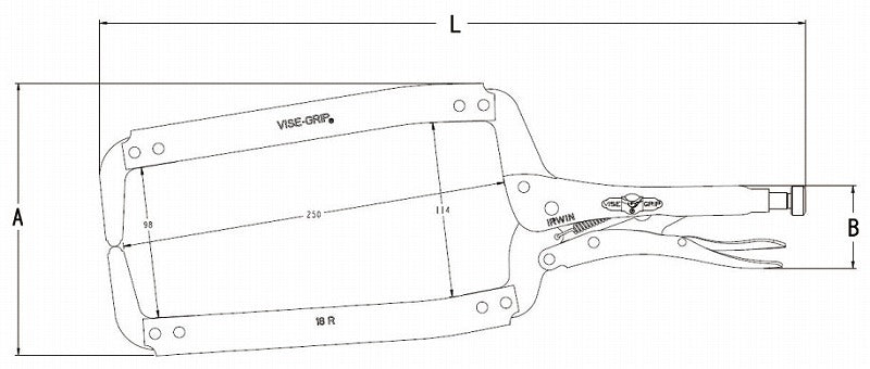 T18R ロッキングCクランプ 455