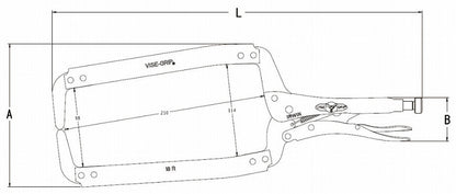 T18R ロッキングCクランプ 455