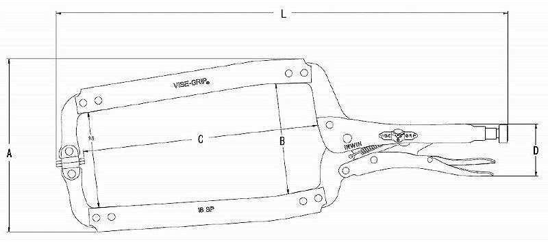 T18SP スイベルロッキングCクランプ 455
