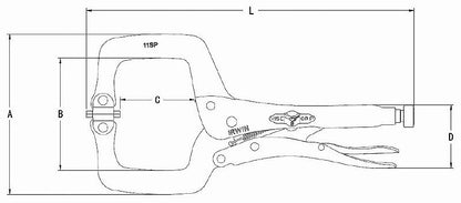 11SP スイベルロッキングCクランプ 275
