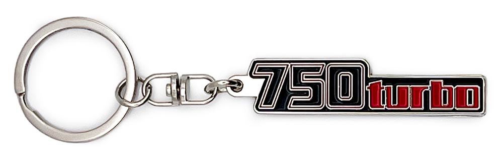 カワサキ 750TURBO サイドカバーデカール メタルキーホルダー