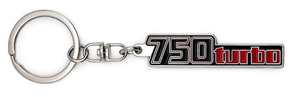カワサキ 750TURBO サイドカバーデカール メタルキーホルダー